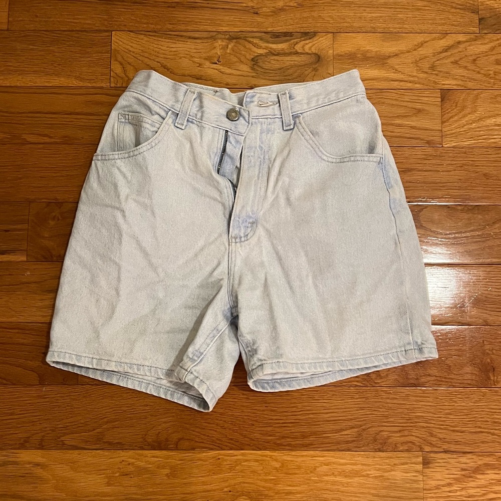 High waisted Lee light blue jean shorts - 90s